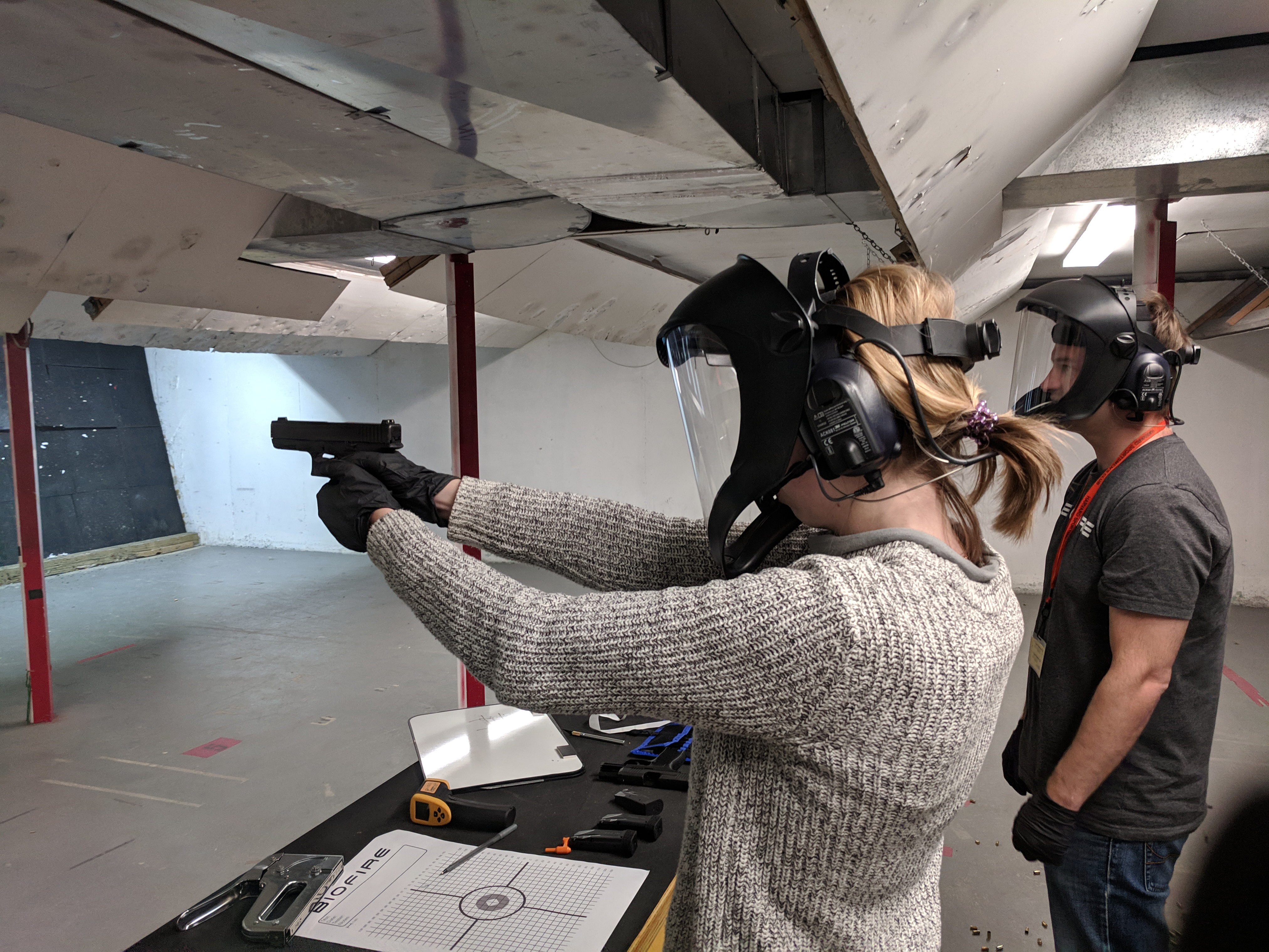 Biofire smart gun being tested at gun range